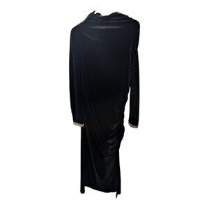 Anthropologie Black Velvet Long Gown XL Petite - Like New
